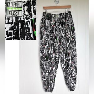 Vintage Retro U.S.A California Classic Abstract Men’s Parachute Hammer Pants